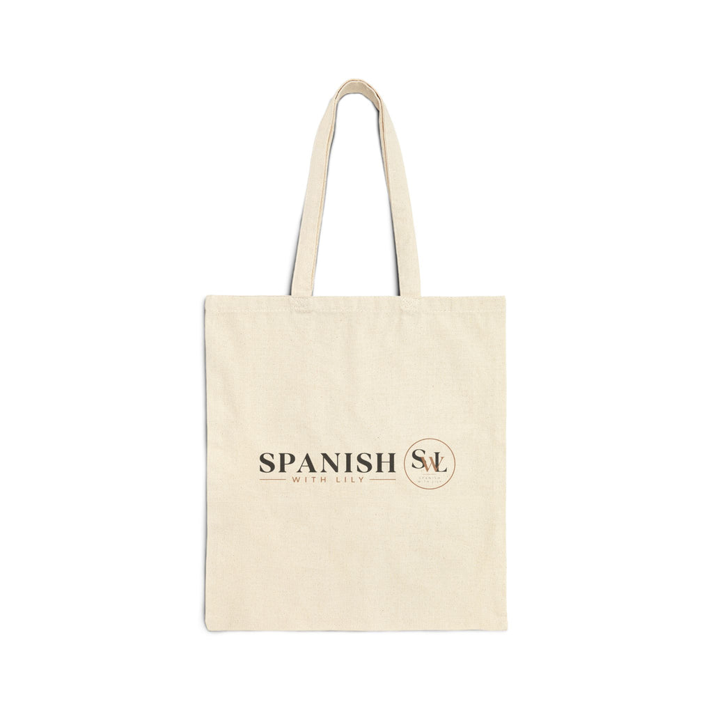 Tote Bag — Spanish Quote "Ni muy muy ni tan tan... pero sí" Eco Canvas Shopper