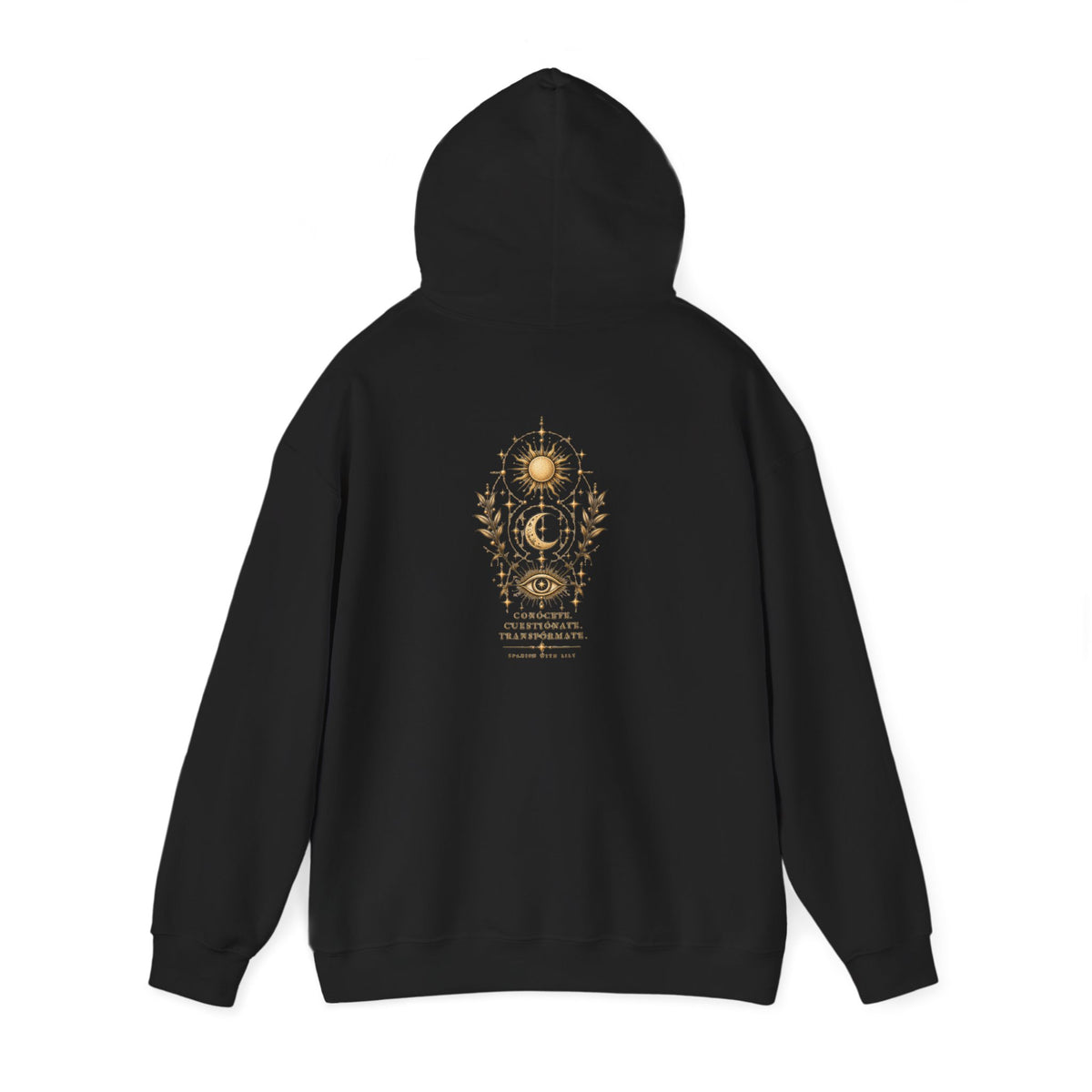 Mystic Sun & Moon Hoodie — Spiritual Eye Graphic Sweatshirt