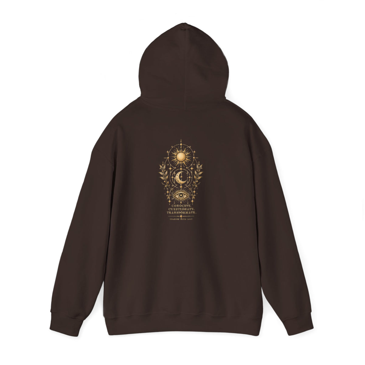 Mystic Sun & Moon Hoodie — Spiritual Eye Graphic Sweatshirt