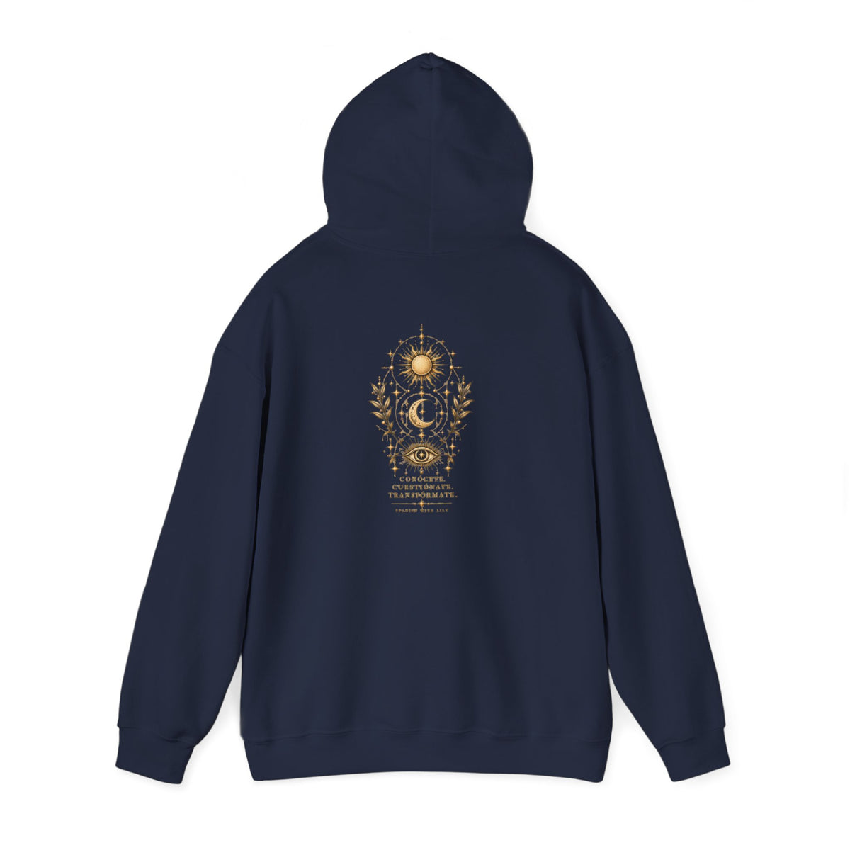 Mystic Sun & Moon Hoodie — Spiritual Eye Graphic Sweatshirt