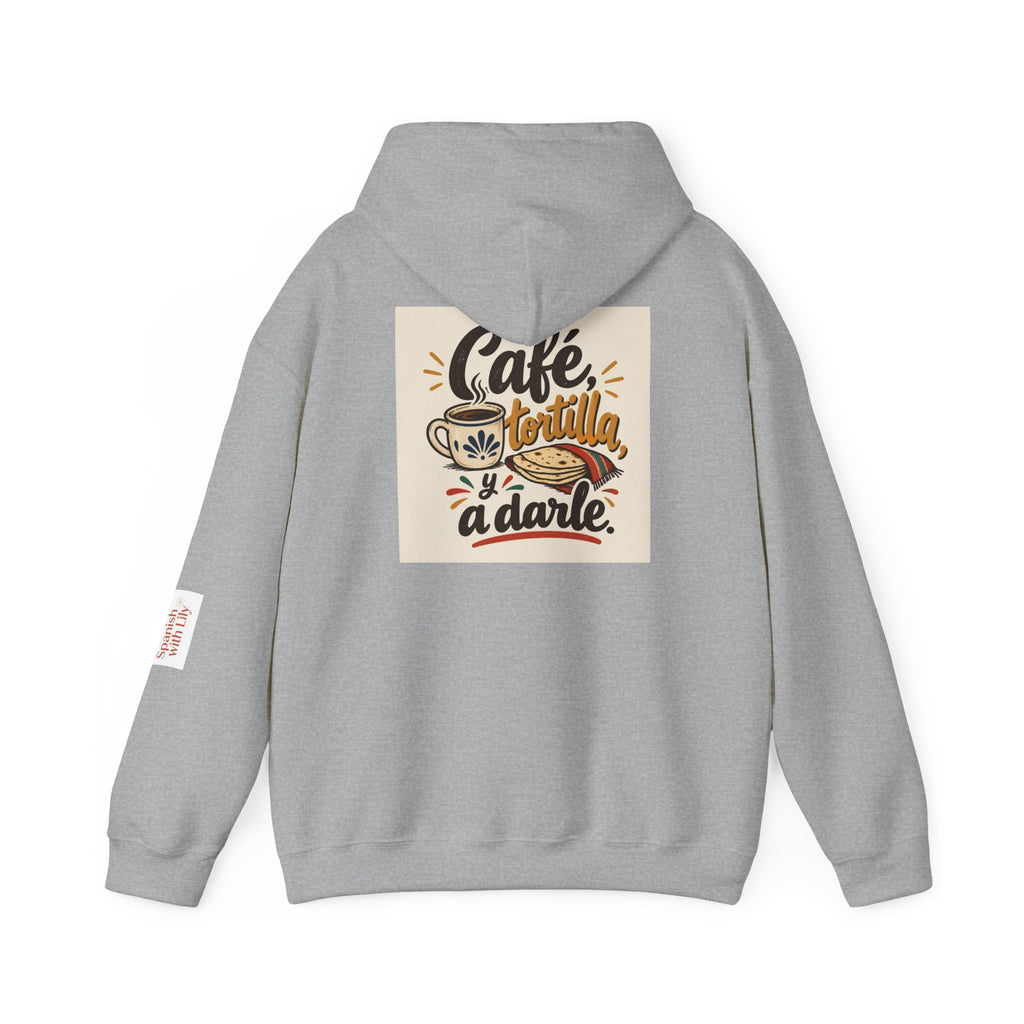 Hoodie - Café Tortilla y a Darle Spanish with Lily - Coffee & Tortilla Hoodie