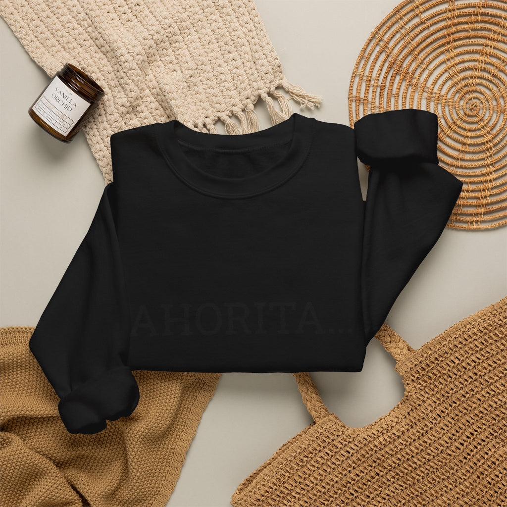 Crewneck Sweatshirt – "Ahorita... Pero ¿Cuál Ahorita?" Spanish with Lily -  Casual Pullover