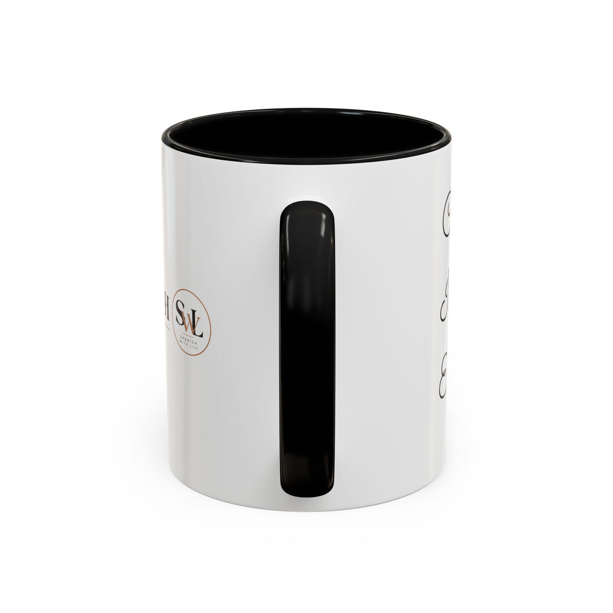 Spanish With Lily Accent Coffee Mug — Language Teacher Gift, Minimalist Logo 11/15oz