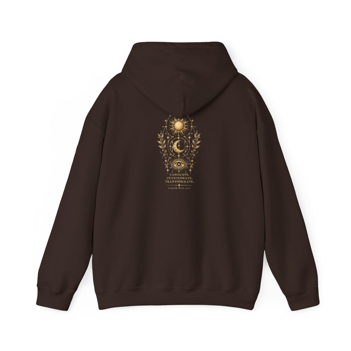 Mystic Sun & Moon Hoodie — Spiritual Eye Graphic Sweatshirt