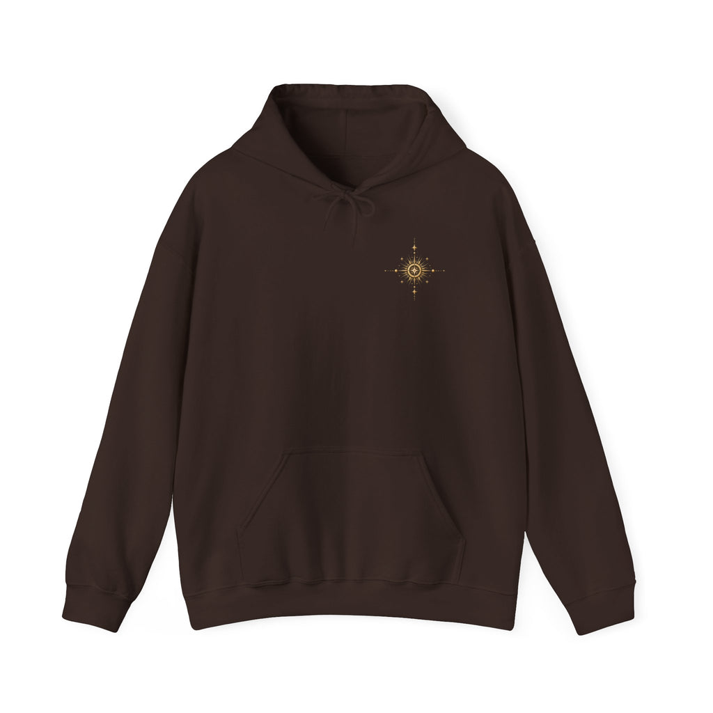 Mystic Sun & Moon Hoodie — Spiritual Eye Graphic Sweatshirt