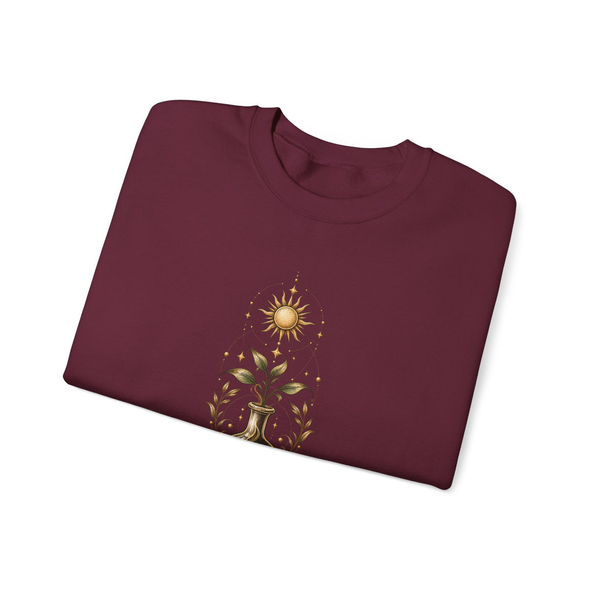 Alchemist Crewneck Sweatshirt — Mystic Sun, Moon & Eye Graphic