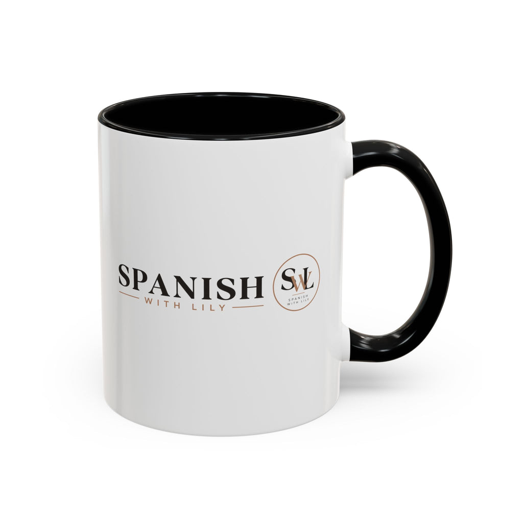Spanish With Lily Accent Coffee Mug — Language Teacher Gift, Minimalist Logo 11/15oz