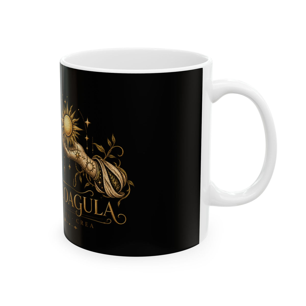 Alchemical Sun & Moon Ceramic Mug — "Solve et Coagula" Astrology Coffee Cup
