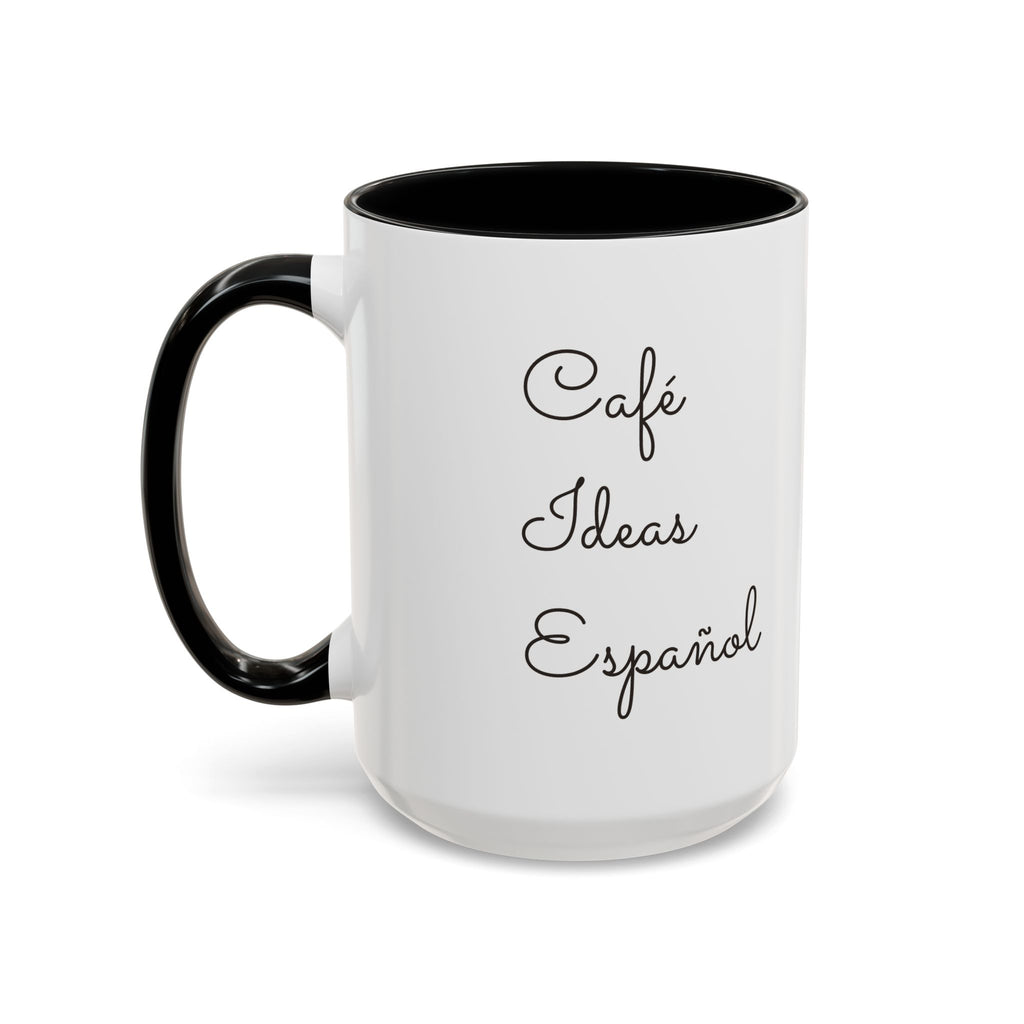 Spanish With Lily Accent Coffee Mug — Language Teacher Gift, Minimalist Logo 11/15oz