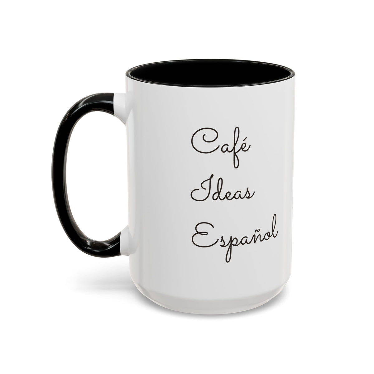 Spanish With Lily Accent Coffee Mug — Language Teacher Gift, Minimalist Logo 11/15oz