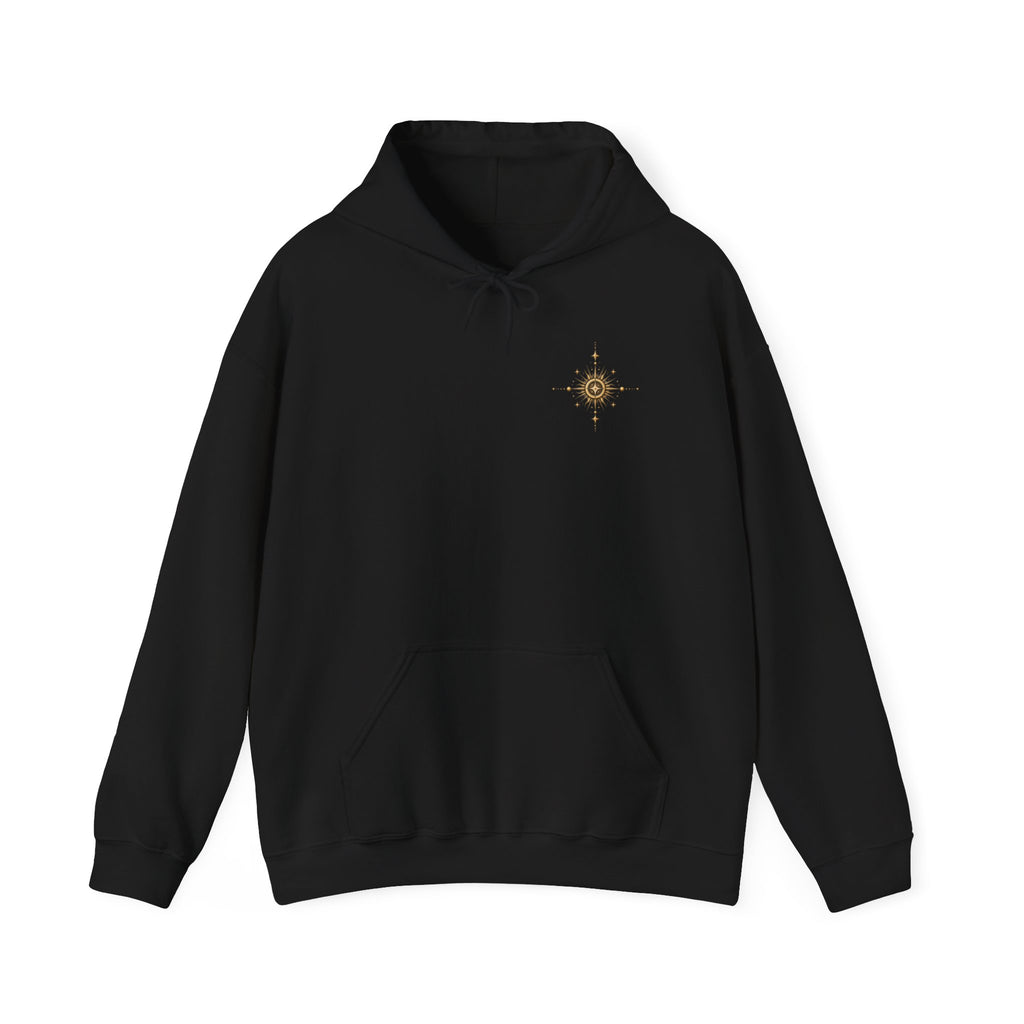 Mystic Sun & Moon Hoodie — Spiritual Eye Graphic Sweatshirt