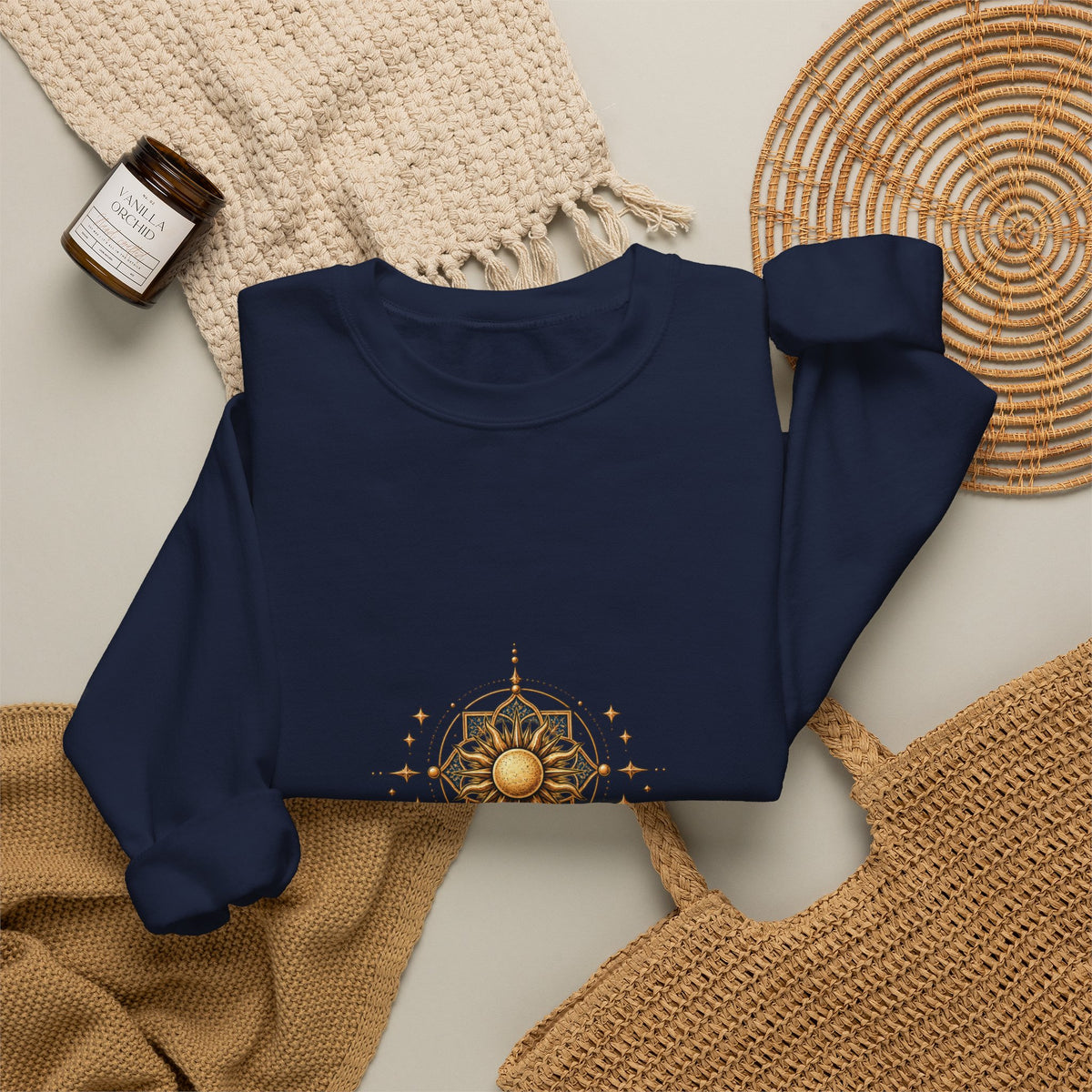 Sweatshirt — Luz Propia Sun Compass Crewneck