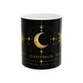 Astrological Symbols Ceramic Mug — "Conócete. Cuestiónate. Transfórmate."
