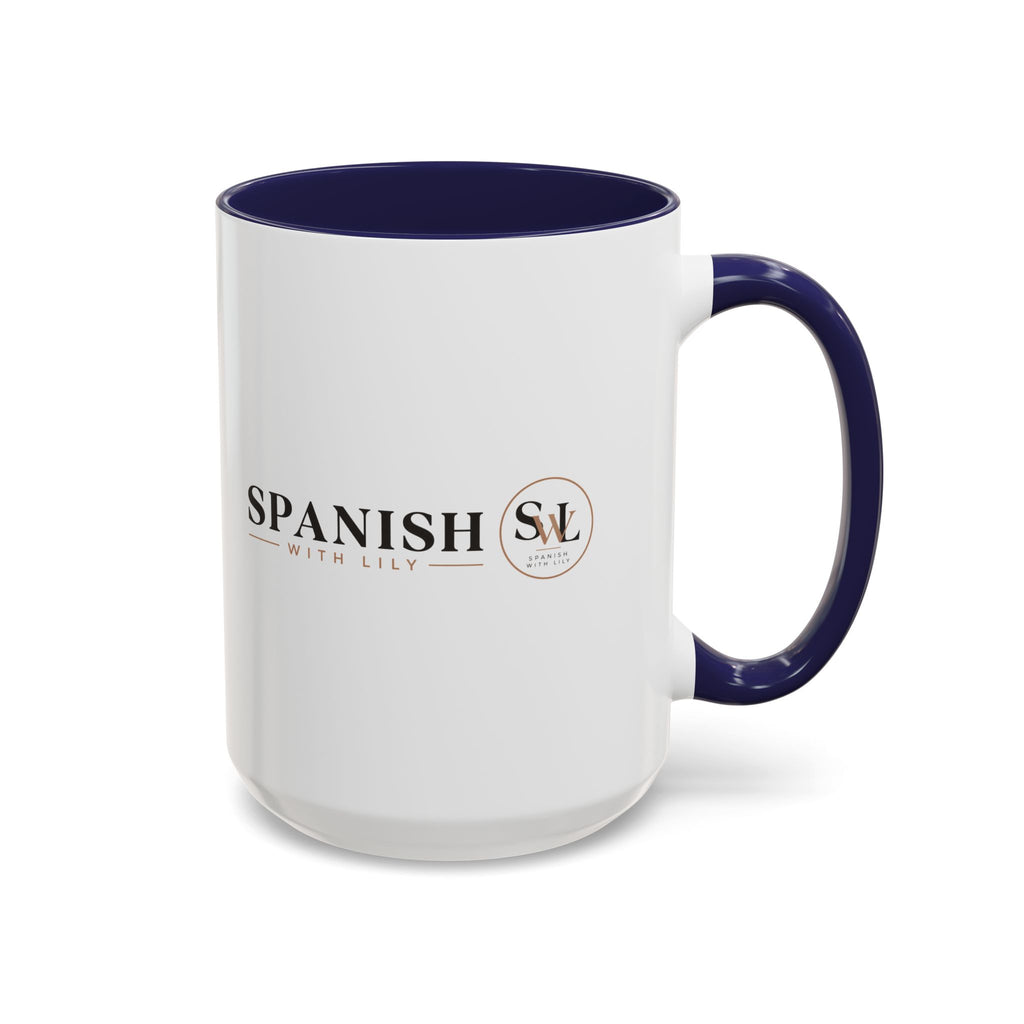 Spanish With Lily Accent Coffee Mug — Language Teacher Gift, Minimalist Logo 11/15oz