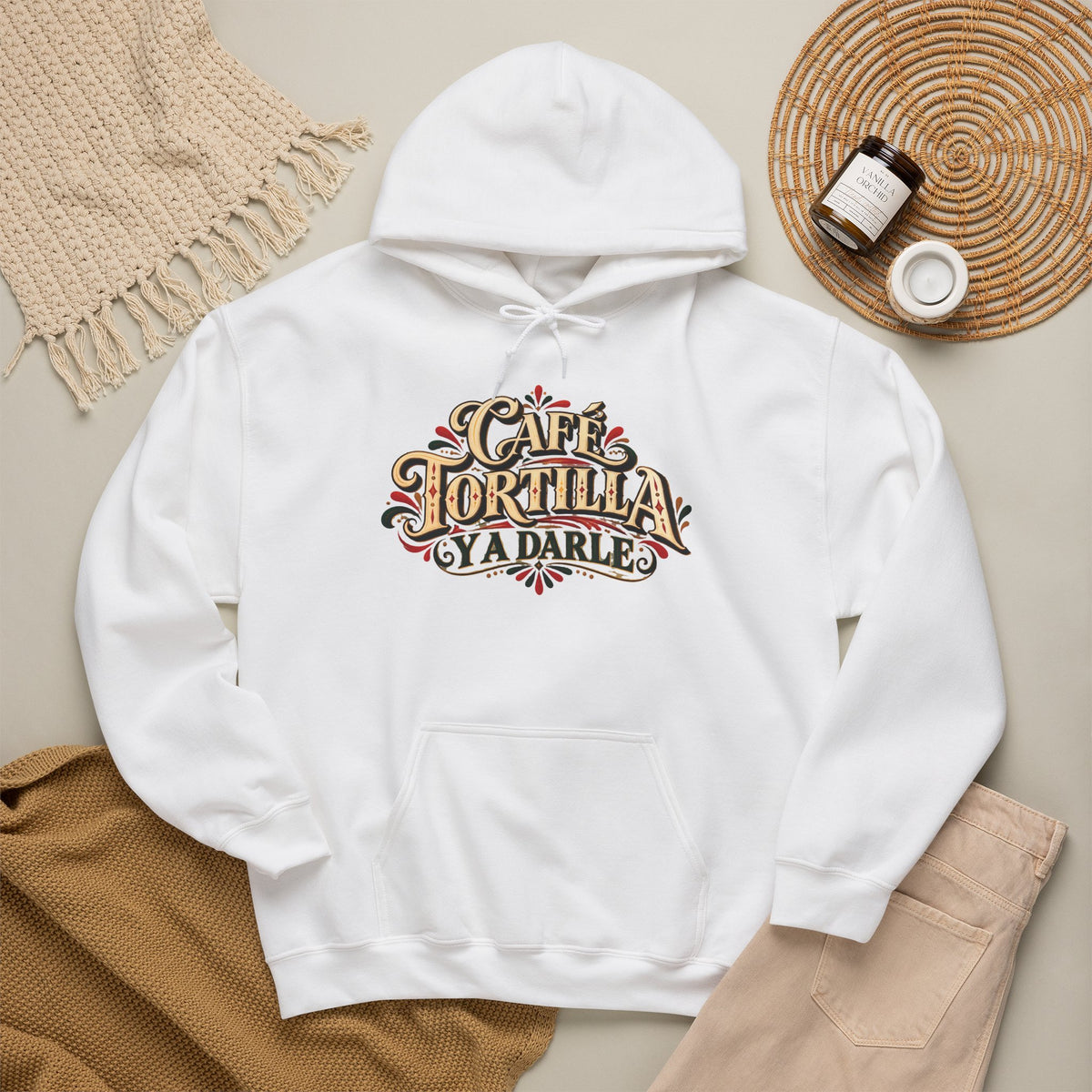Hoodie - Café Tortilla y a Darle Spanish with Lily -  Coffee & Tortilla Hoodie
