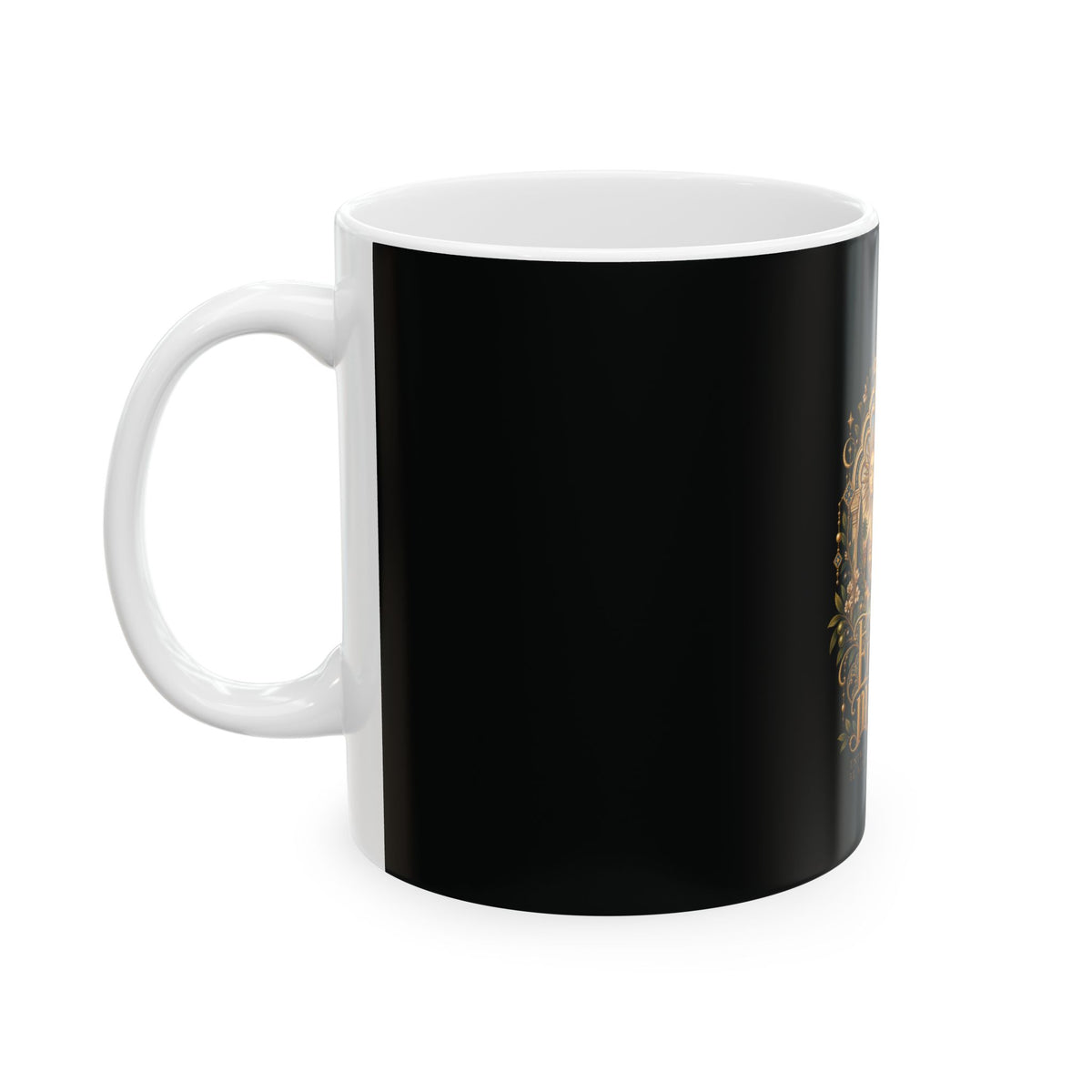 Entre Dos Mundos Ceramic Mug — Sun & Moon Spanish Travel Fantasy Coffee Cup