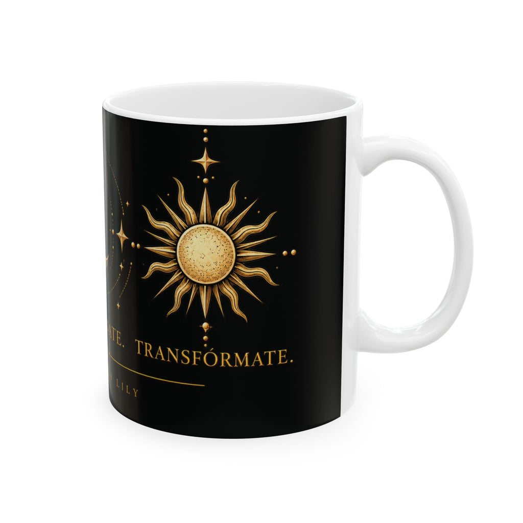 Astrological Symbols Ceramic Mug — "Conócete. Cuestiónate. Transfórmate."
