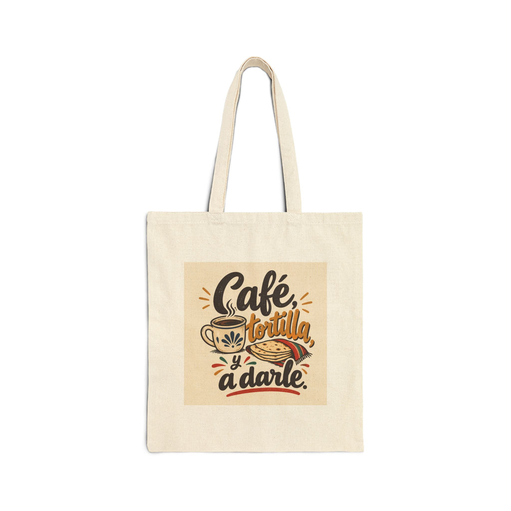 Tote Bag — "Café Tortilla Y A Darle" Spanish Coffee & Tortilla Tote