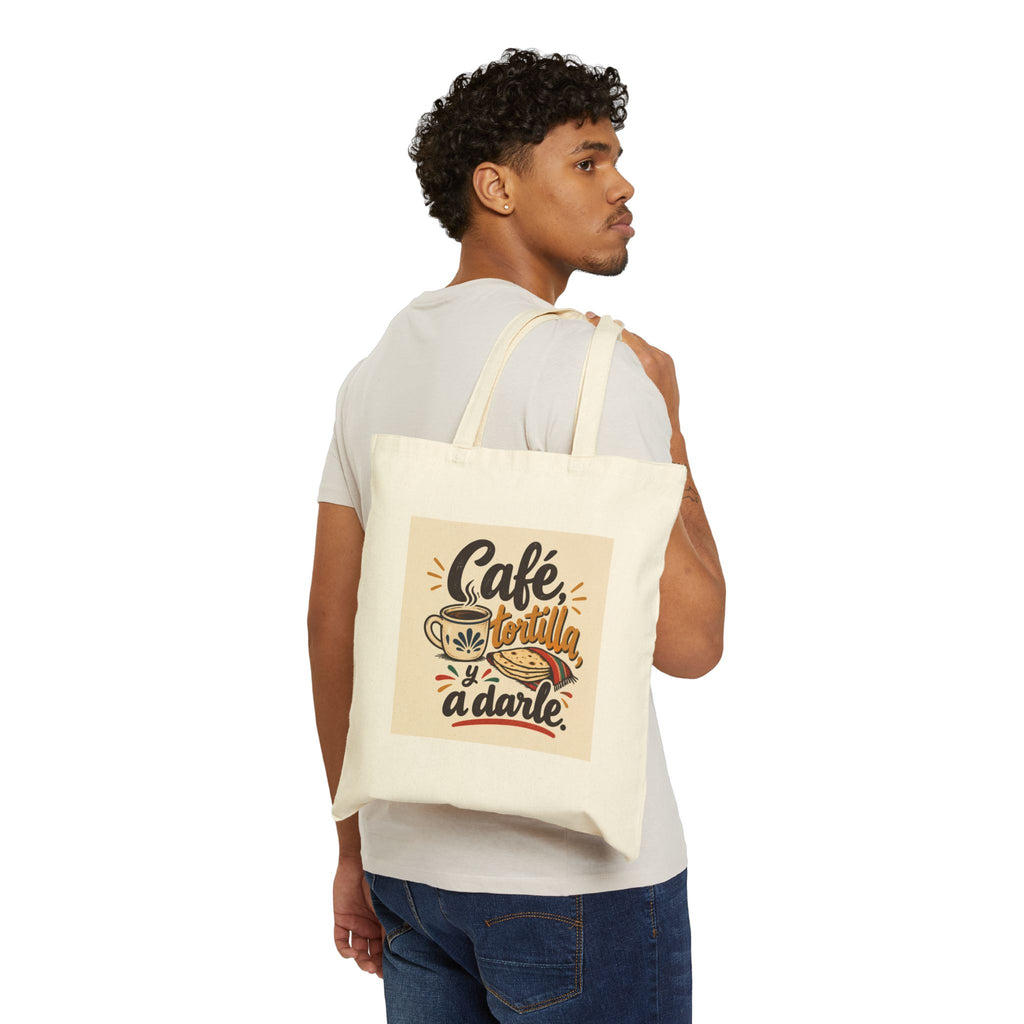 Tote Bag — "Café Tortilla Y A Darle" Spanish Coffee & Tortilla Tote