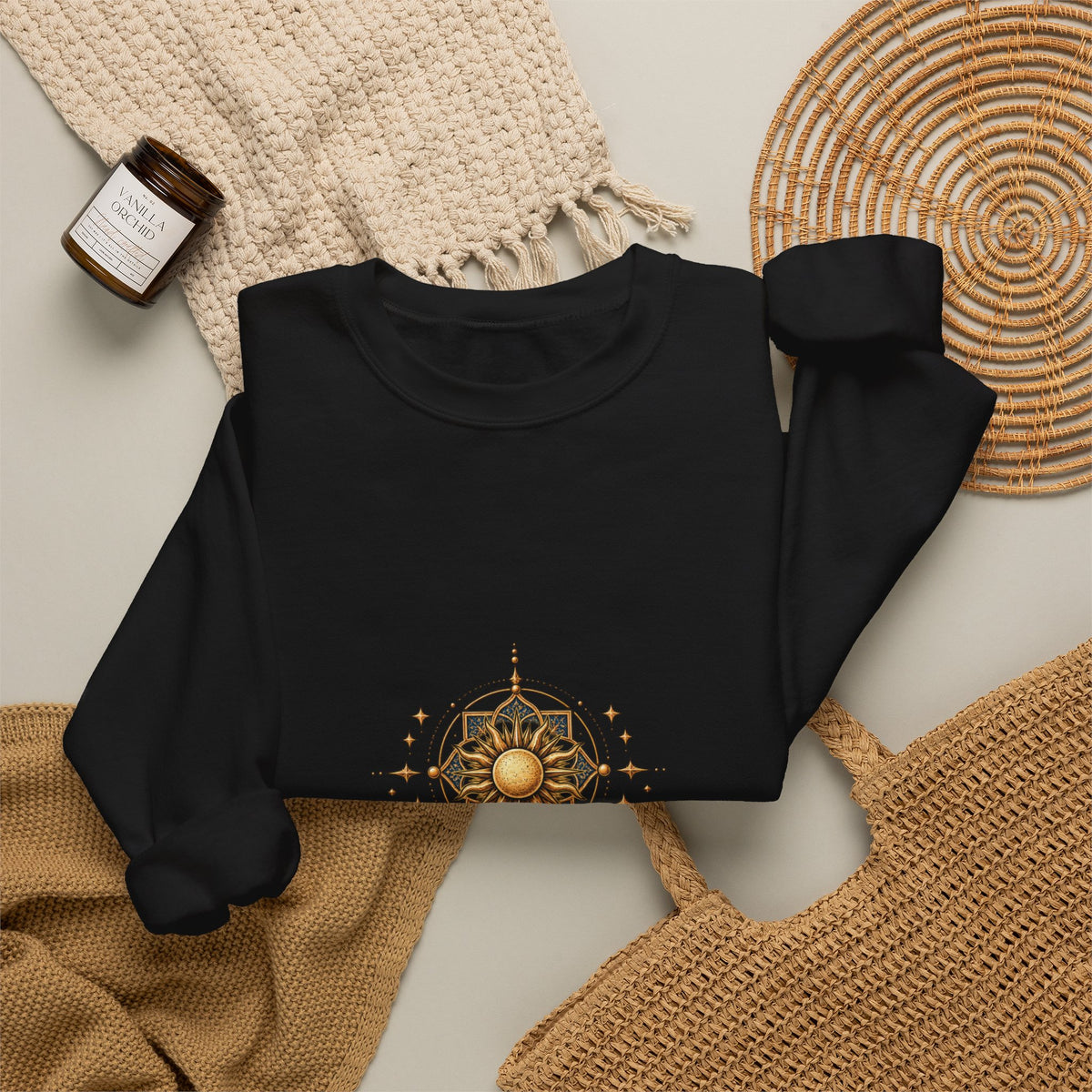 Sweatshirt — Luz Propia Sun Compass Crewneck