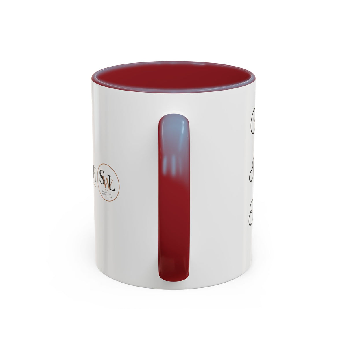 Spanish With Lily Accent Coffee Mug — Language Teacher Gift, Minimalist Logo 11/15oz