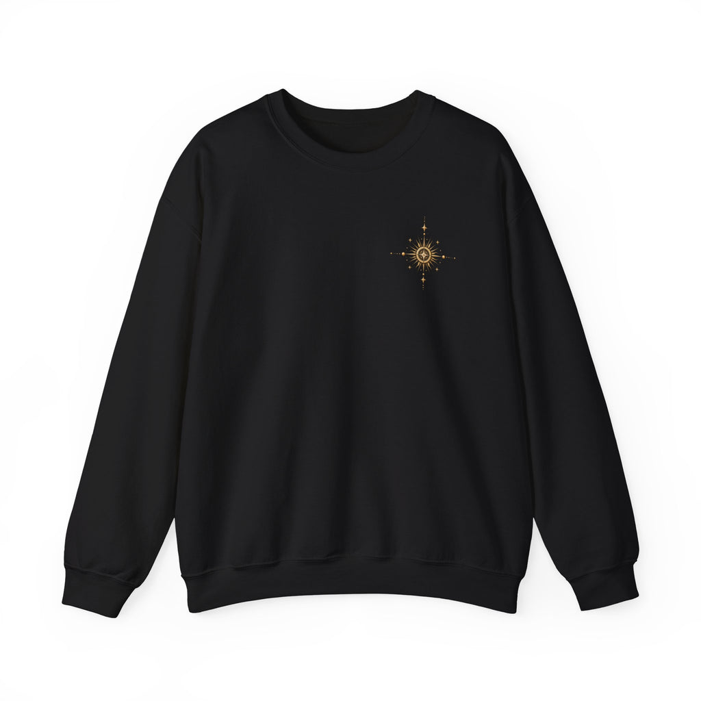 Celestial Jardin Crewneck Sweatshirt — Moon Garden Graphic