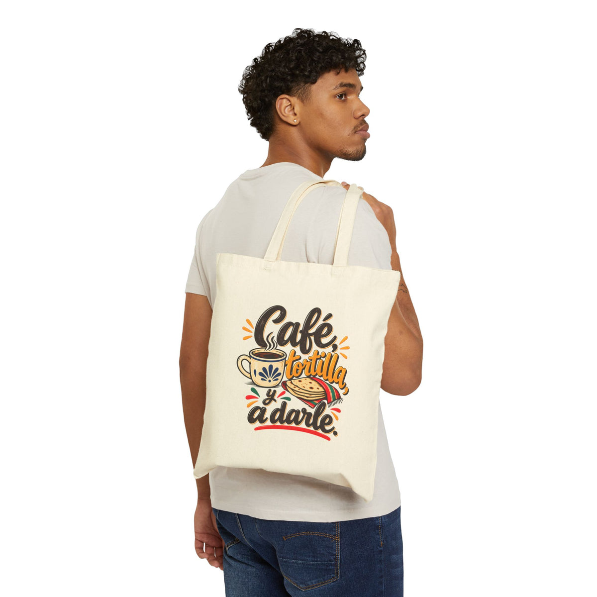 Tote Bag — "Café Tortilla Y A Darle" Spanish Coffee & Tortilla Tote