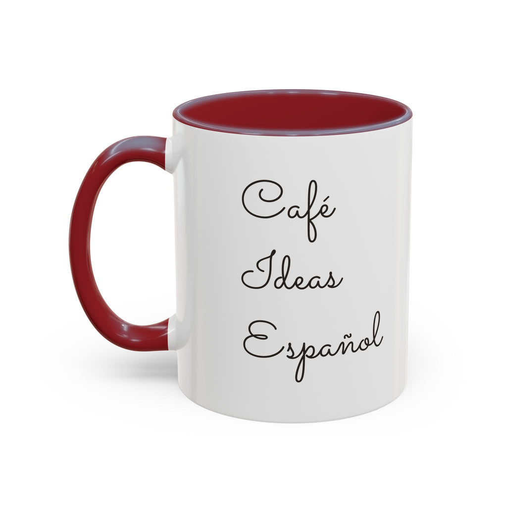 Spanish With Lily Accent Coffee Mug — Language Teacher Gift, Minimalist Logo 11/15oz
