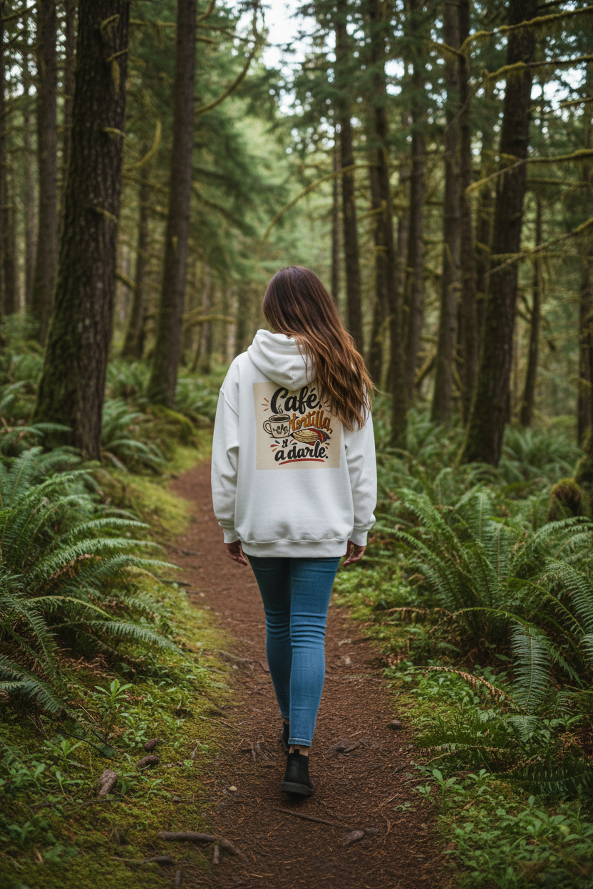 Hoodie - Café Tortilla y a Darle Spanish with Lily - Coffee & Tortilla Hoodie