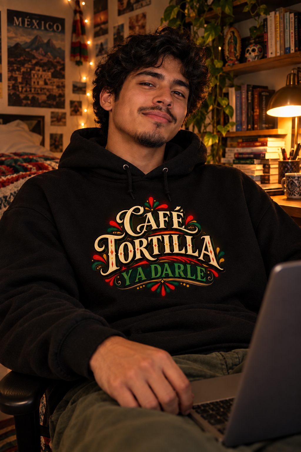 Hoodie - Café Tortilla y a Darle Spanish with Lily -  Coffee & Tortilla Hoodie