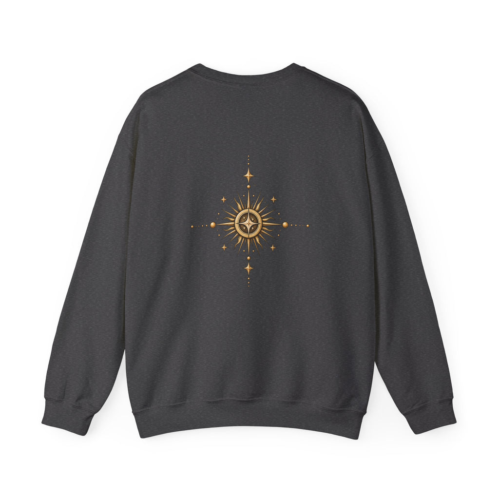 Free Thinker Crewneck Sweatshirt — Cosmic Goddess Illustration