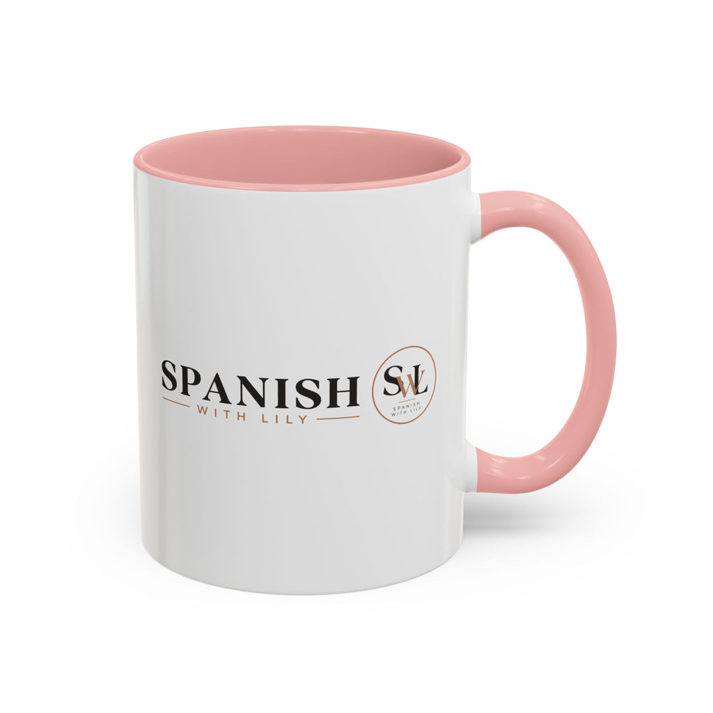 Spanish With Lily Accent Coffee Mug — Language Teacher Gift, Minimalist Logo 11/15oz