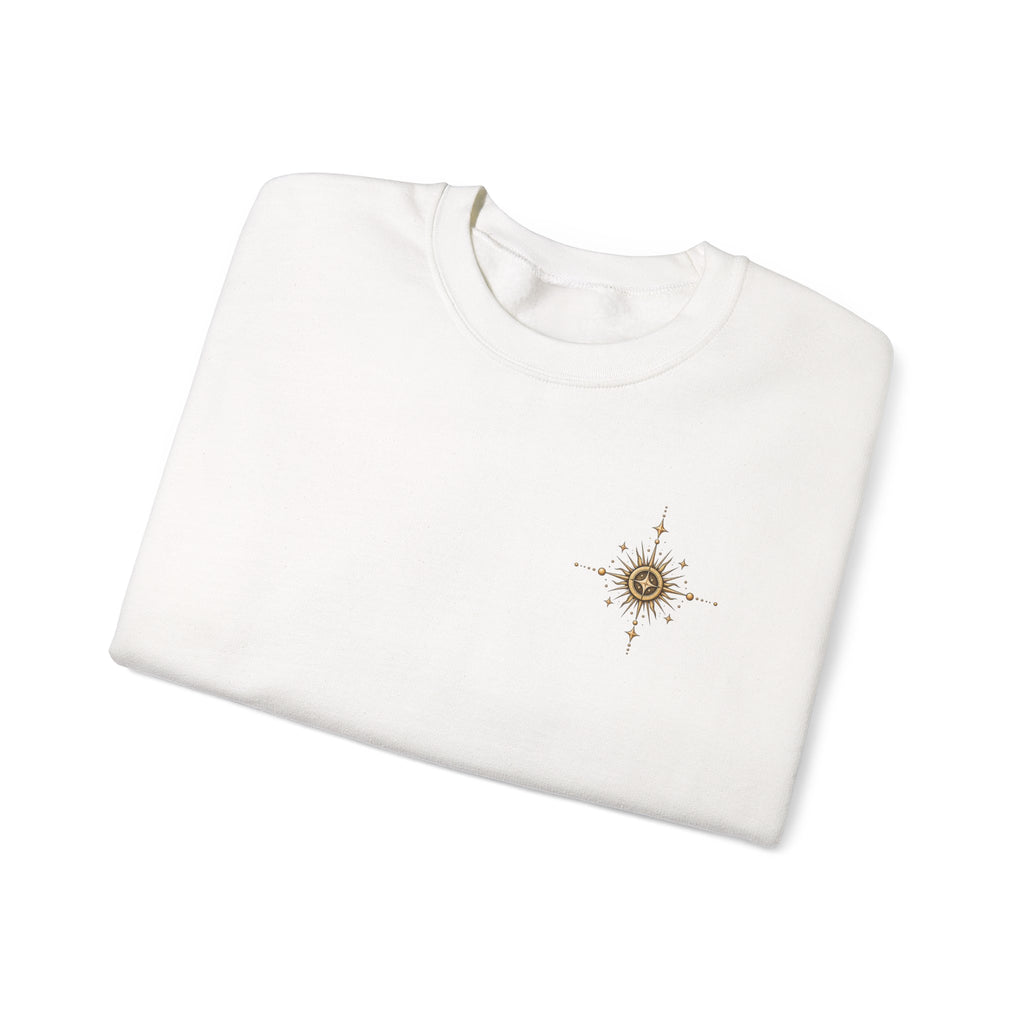 Celestial Jardin Crewneck Sweatshirt — Moon Garden Graphic