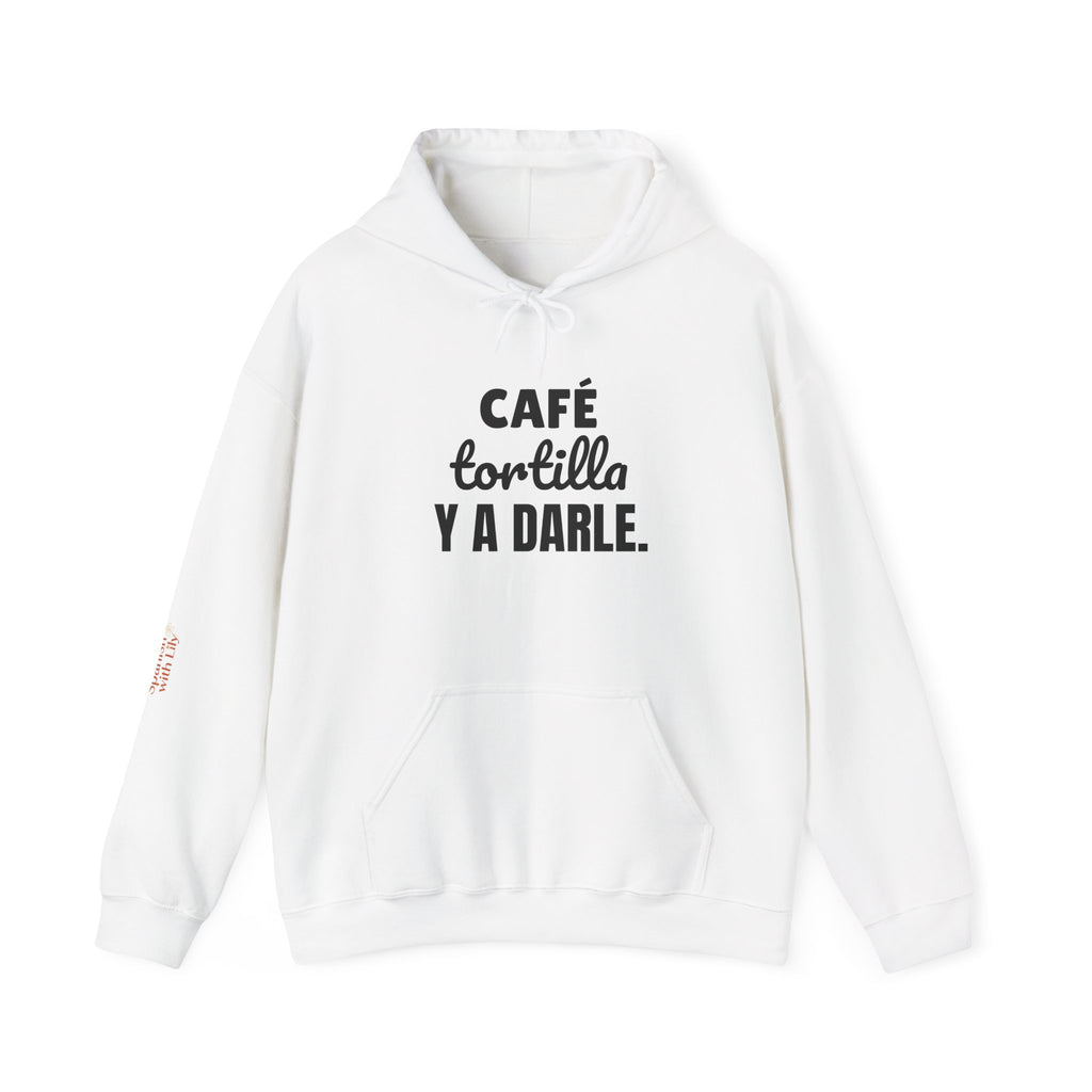 "Café, Tortilla y a Darle" Hoodie — Mexican Spanish Graphic Pullover | Spanish With Lily