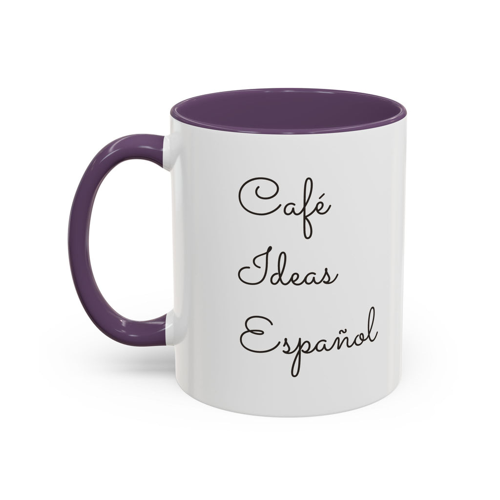 Spanish With Lily Accent Coffee Mug — Language Teacher Gift, Minimalist Logo 11/15oz