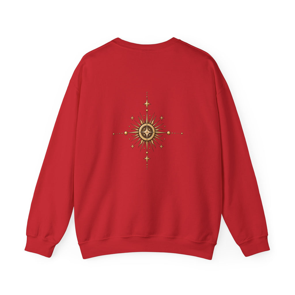 Free Thinker Crewneck Sweatshirt — Cosmic Goddess Illustration