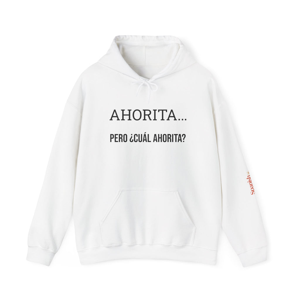 Ahorita Hoodie — "Ahorita... Pero ¿Cuál Ahorita?" Spanish with Lily -  Pullover