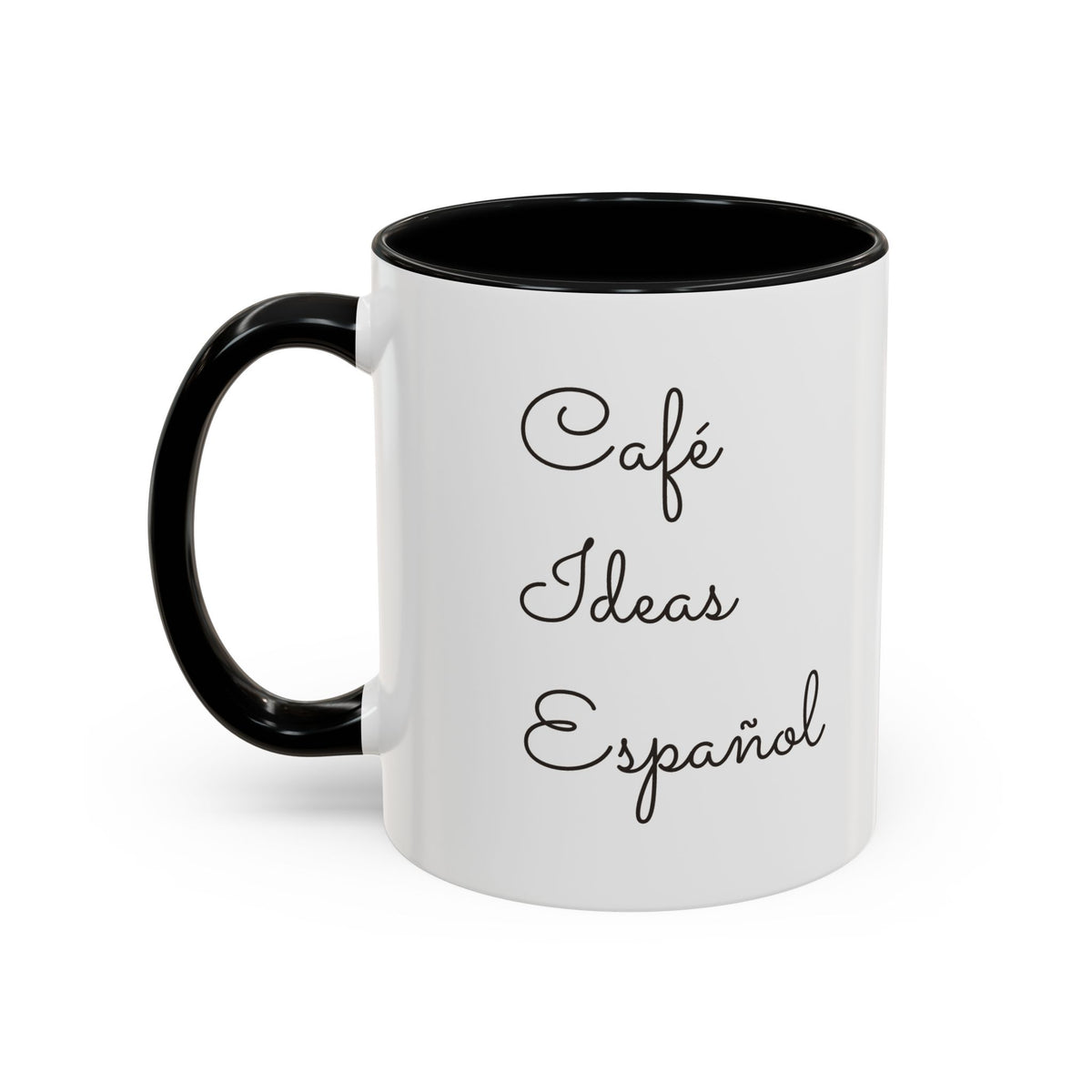 Spanish With Lily Accent Coffee Mug — Language Teacher Gift, Minimalist Logo 11/15oz