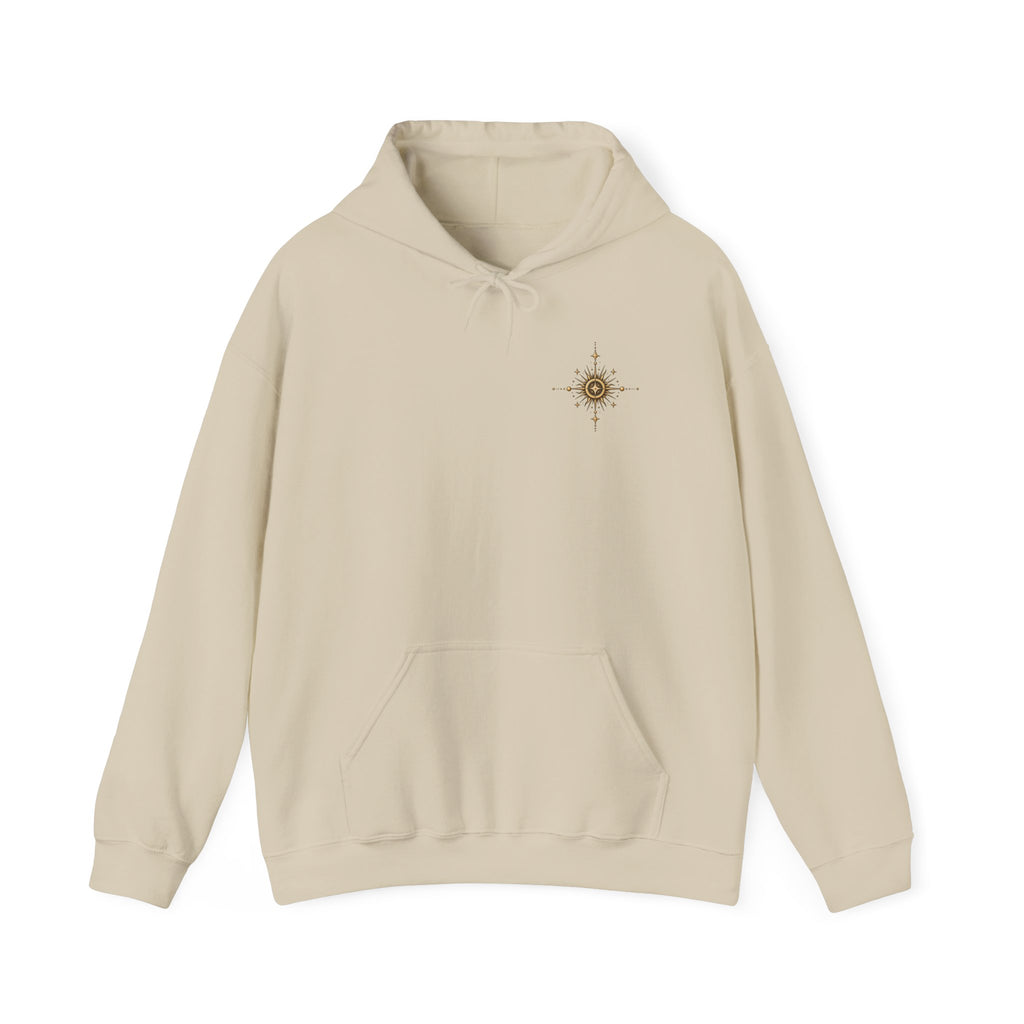 Mystic Sun & Moon Hoodie — Spiritual Eye Graphic Sweatshirt