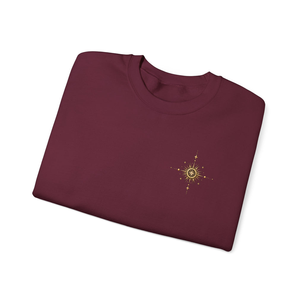 Celestial Jardin Crewneck Sweatshirt — Moon Garden Graphic