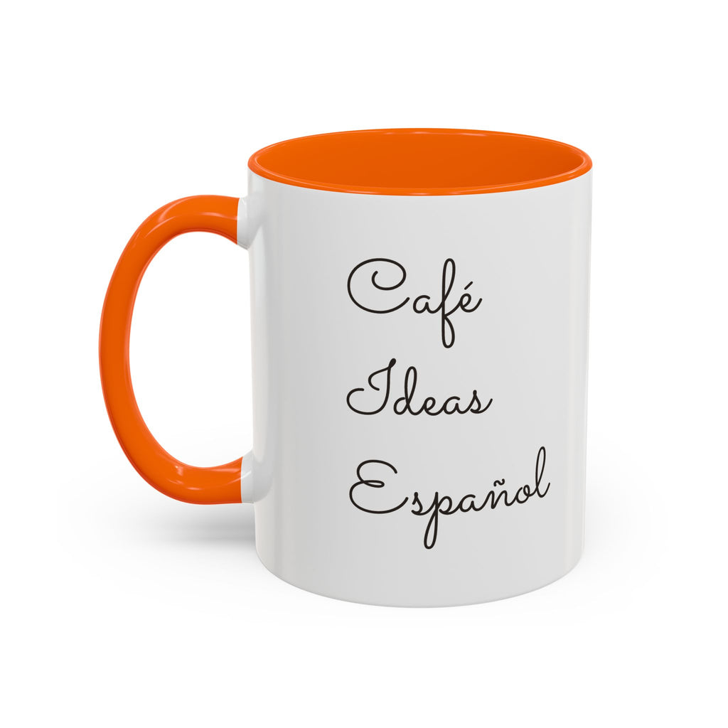 Spanish With Lily Accent Coffee Mug — Language Teacher Gift, Minimalist Logo 11/15oz
