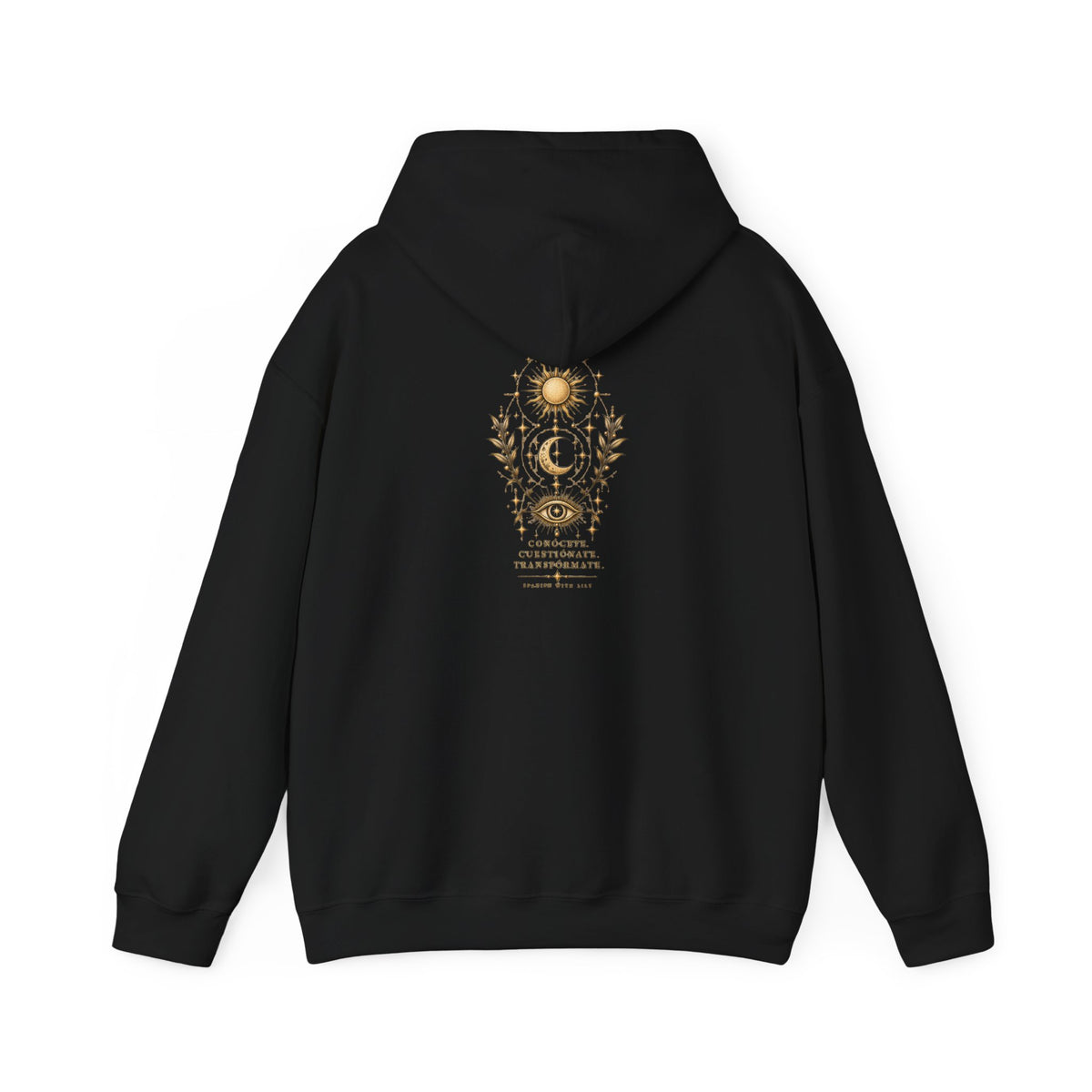 Mystic Sun & Moon Hoodie — Spiritual Eye Graphic Sweatshirt