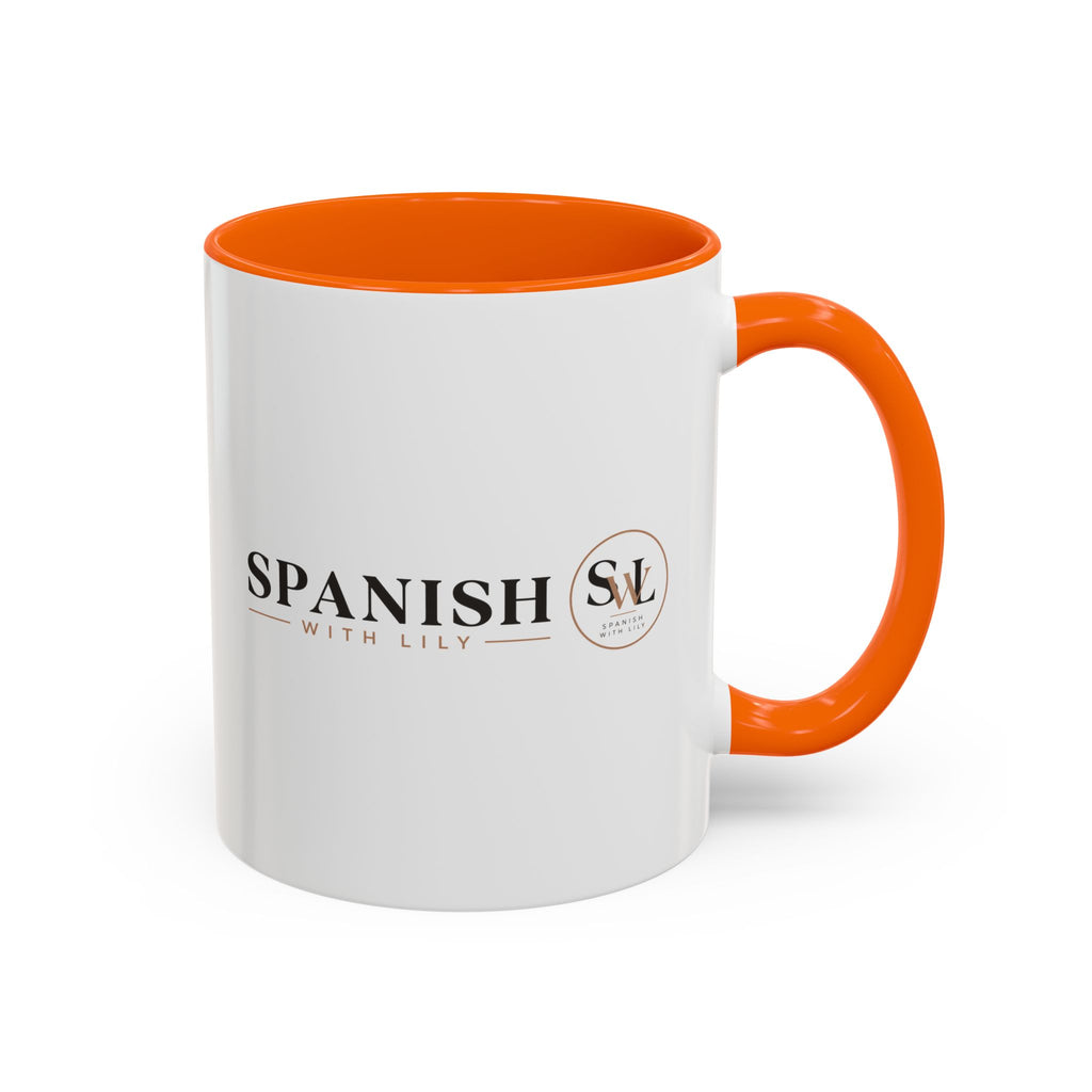 Spanish With Lily Accent Coffee Mug — Language Teacher Gift, Minimalist Logo 11/15oz