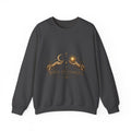 Alchemy Crewneck Sweatshirt — "Solve et Coagula" Sun, Moon & Eye Graphic