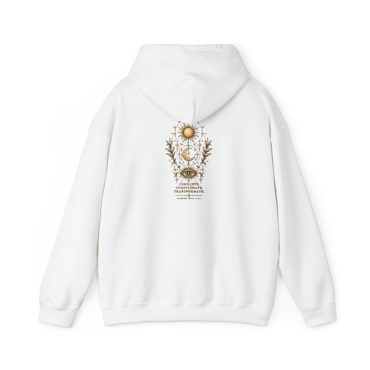 Mystic Sun & Moon Hoodie — Spiritual Eye Graphic Sweatshirt