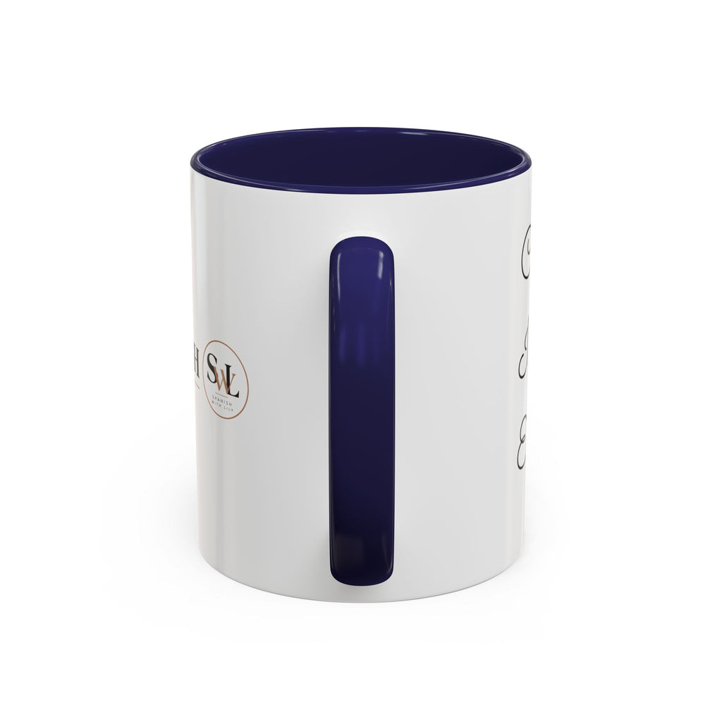 Spanish With Lily Accent Coffee Mug — Language Teacher Gift, Minimalist Logo 11/15oz