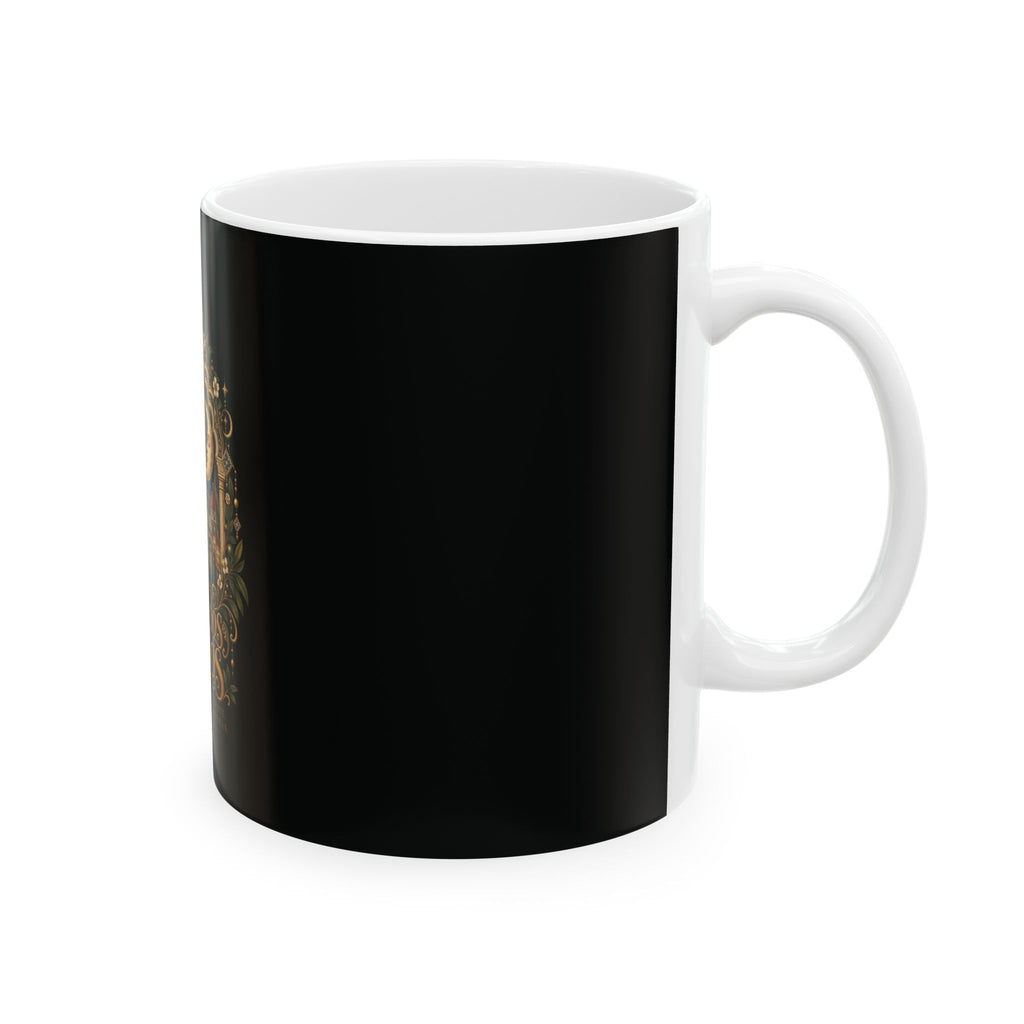 Entre Dos Mundos Ceramic Mug — Sun & Moon Spanish Travel Fantasy Coffee Cup