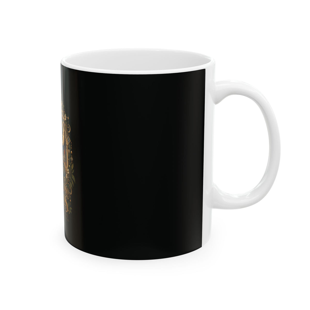 Entre Dos Mundos Ceramic Mug — Sun & Moon Spanish Travel Fantasy Coffee Cup