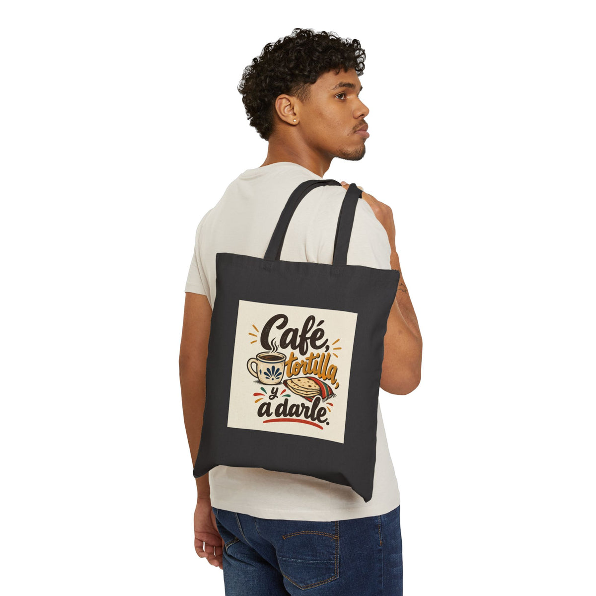 Tote Bag — "Café Tortilla Y A Darle" Spanish Coffee & Tortilla Tote
