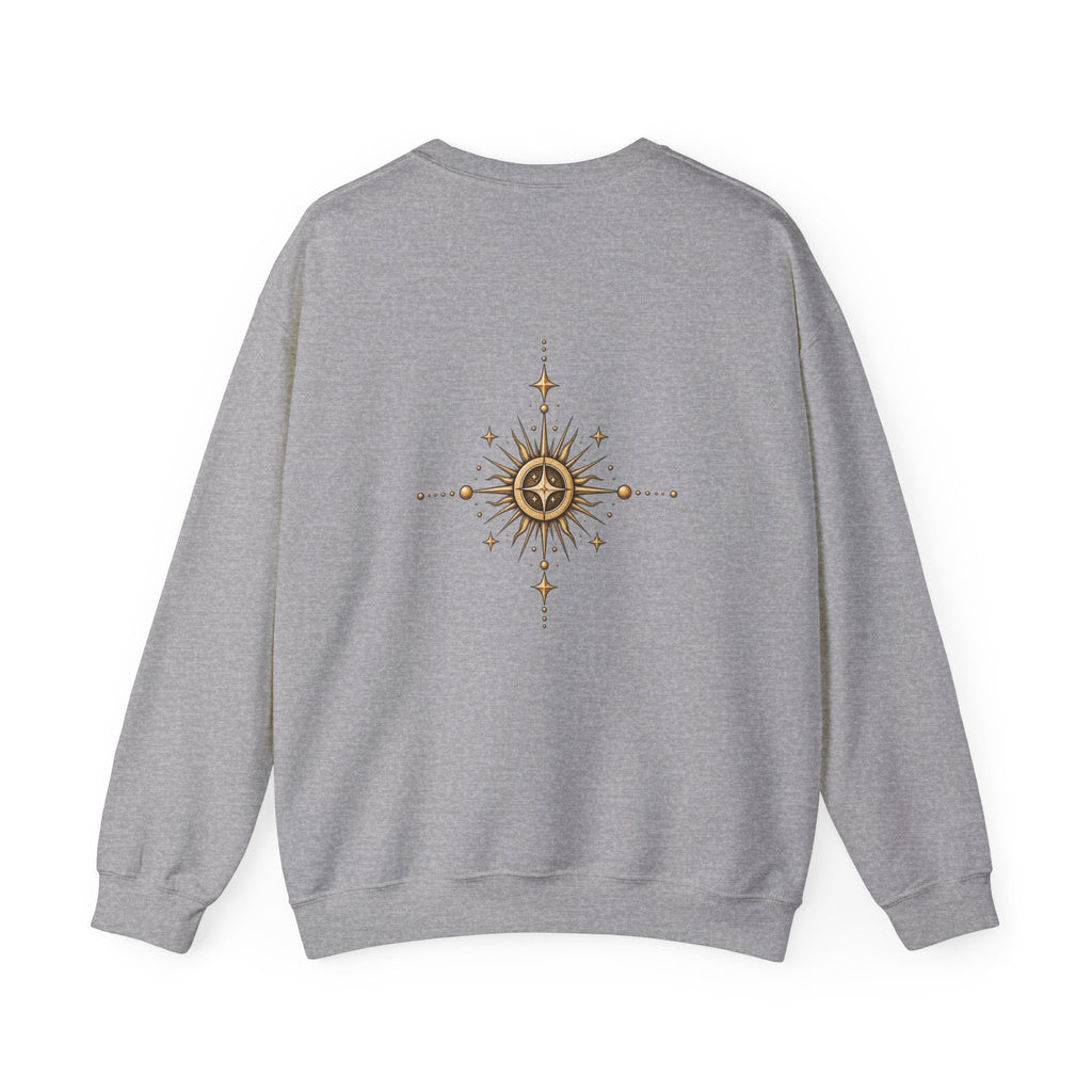 Free Thinker Crewneck Sweatshirt — Cosmic Goddess Illustration